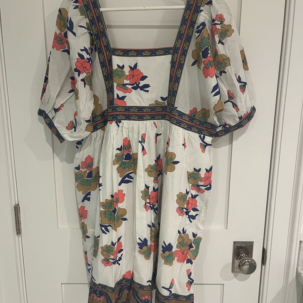 Floral Puff Sleeve Mini Dress- new, never worn